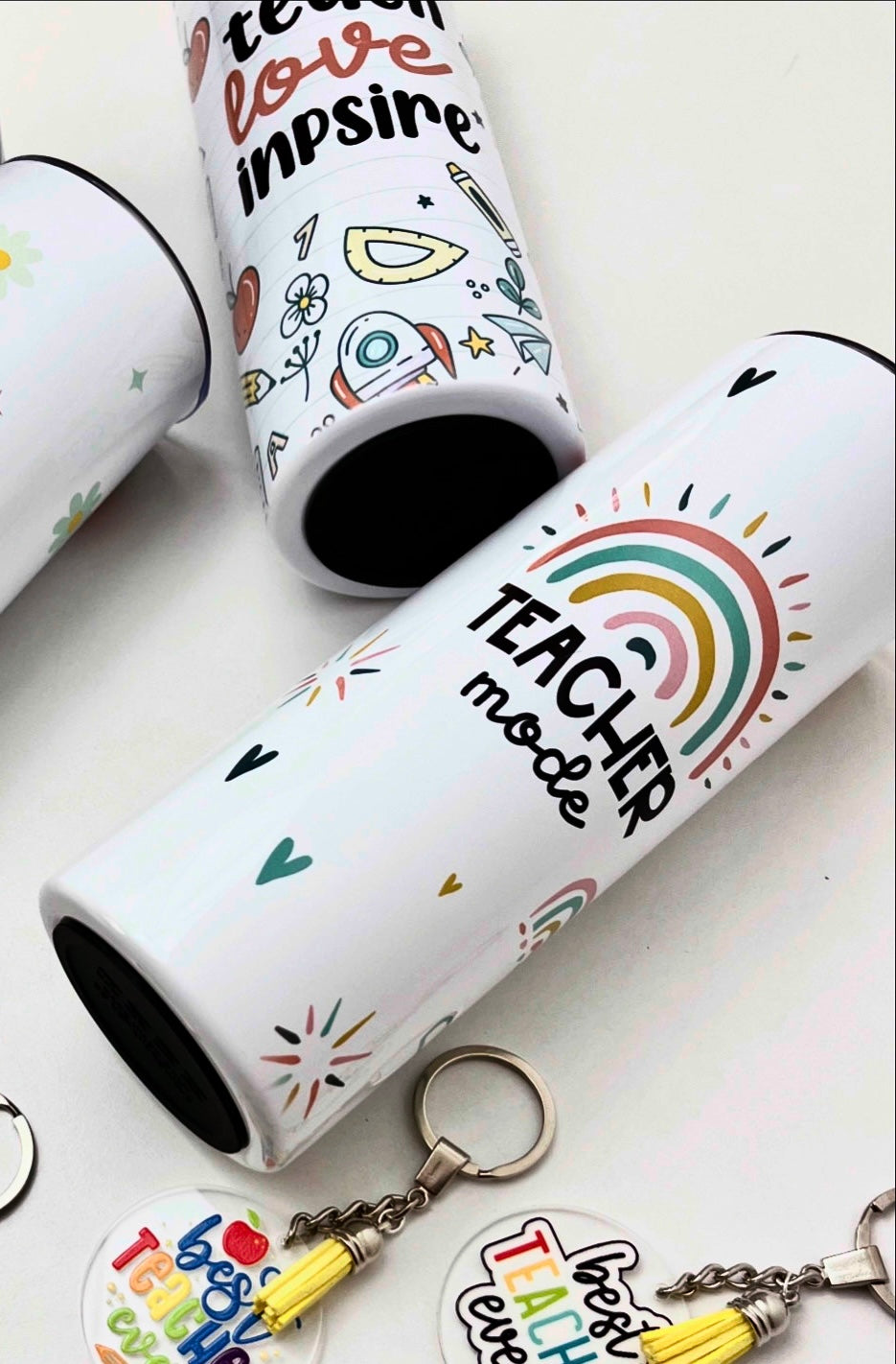 Teacher Skinny Tumbler Sublimation design