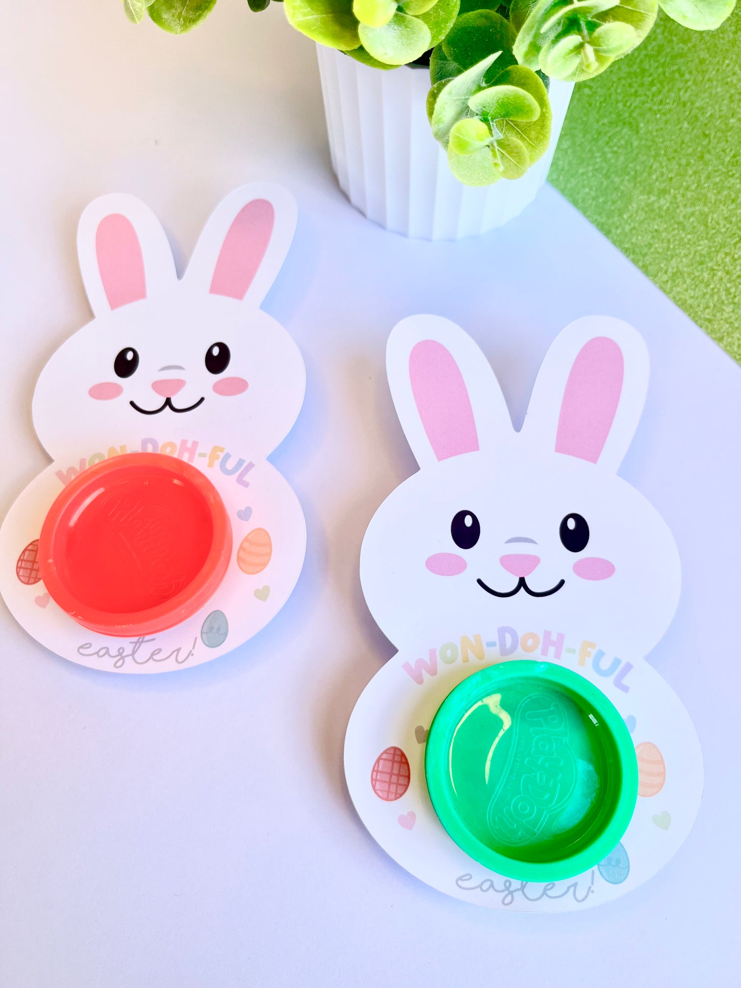Plantilla Digital Conejos para Play Doh – Decoración de Pascua