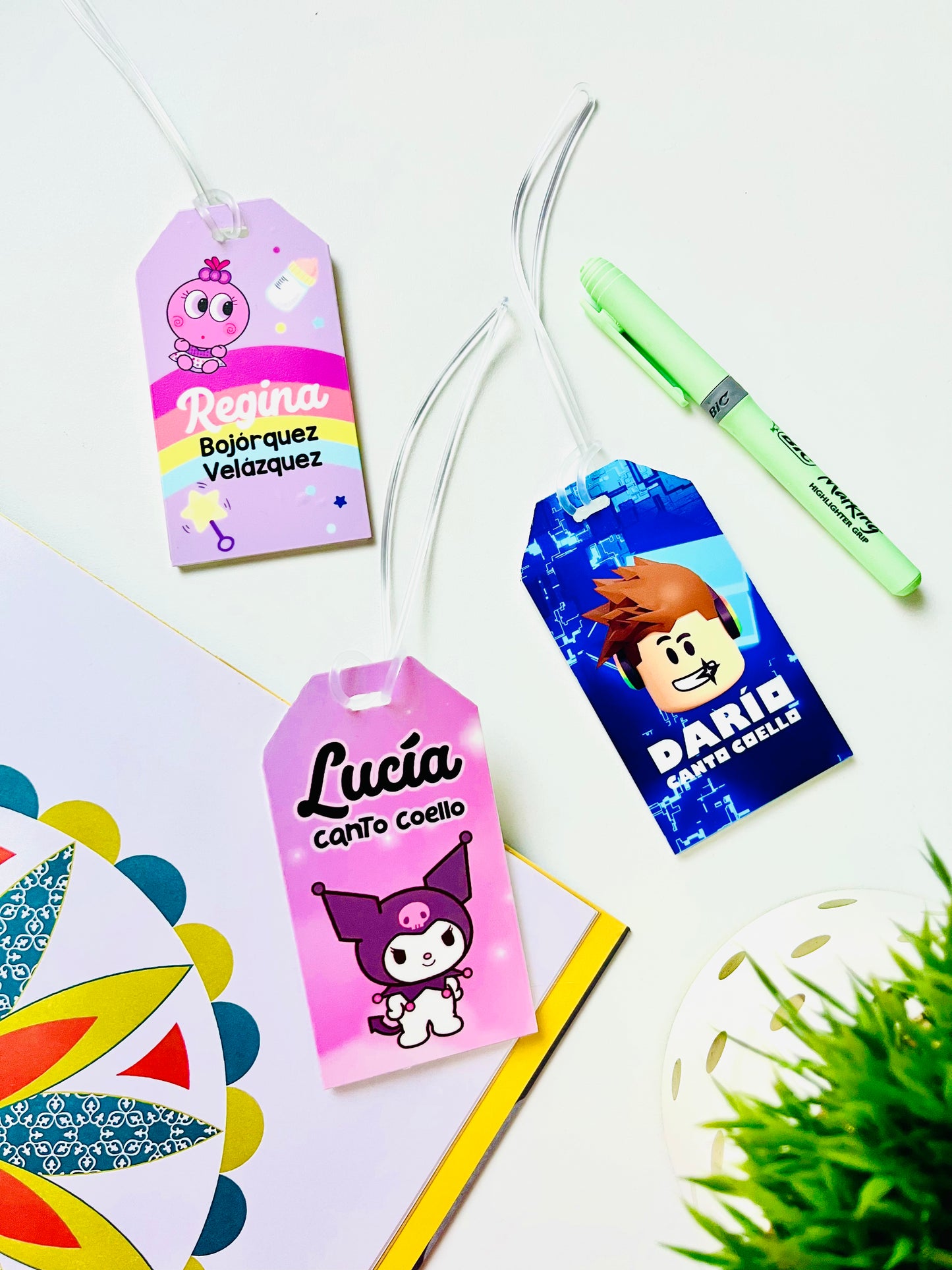 Tag para mochila