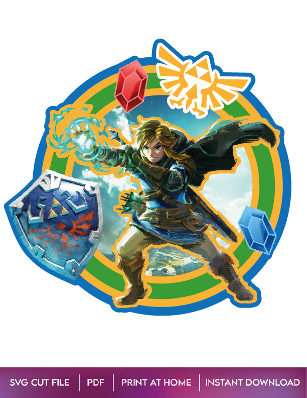 Diseño de Cake Topper The Legend of Zelda: Tears of The Kingdom