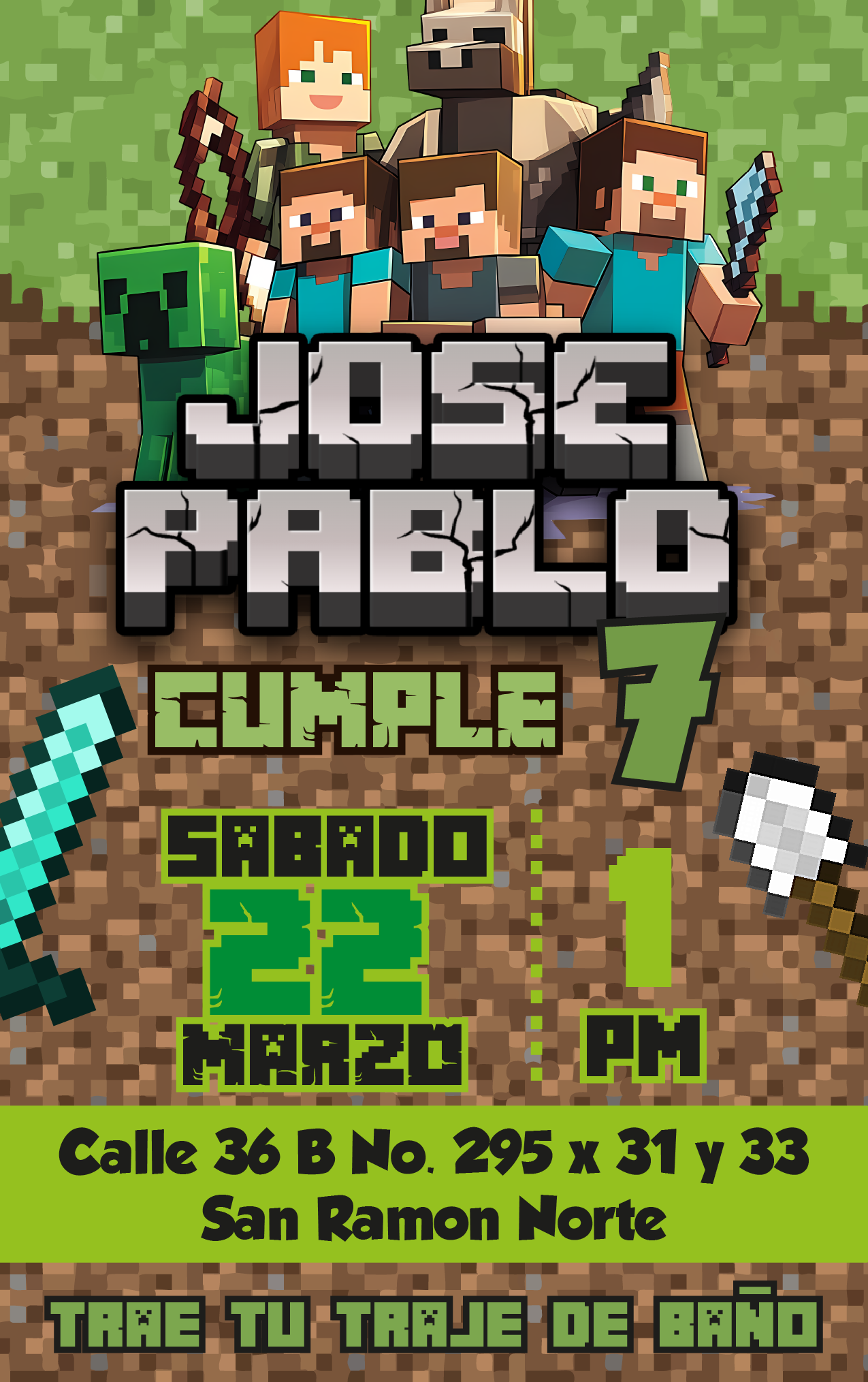 Minecraft invitation