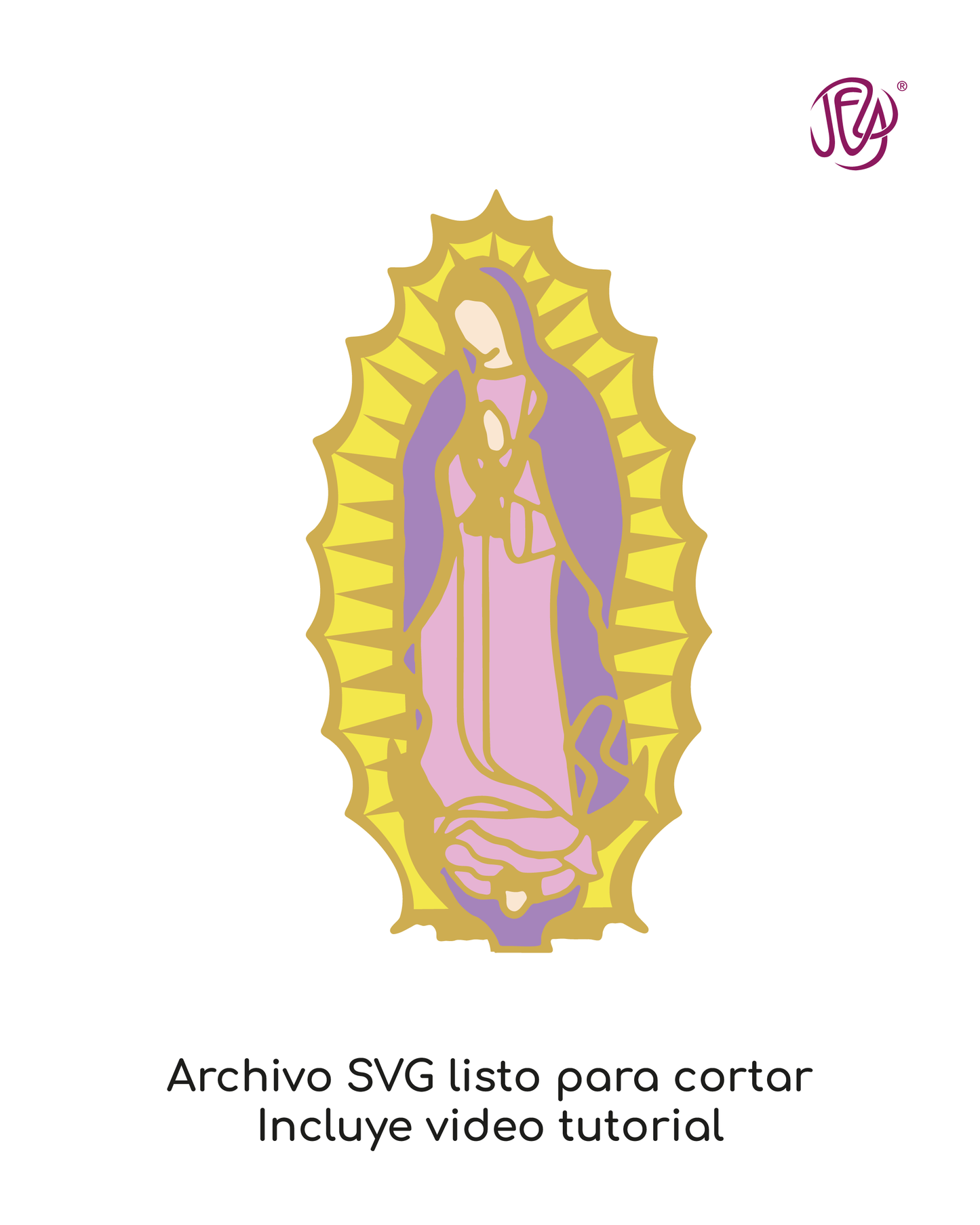 Virgencita Guadalupe Plantilla y tutorial