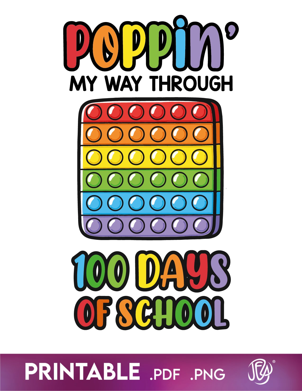 Poppin' My Way Through 100 Days Of School Design