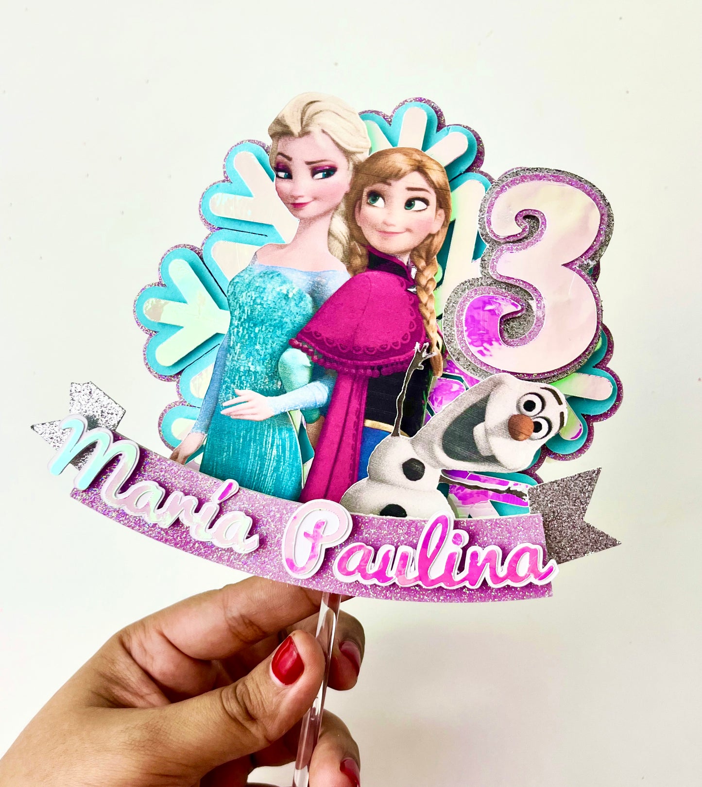 Frozen Cake Topper Design