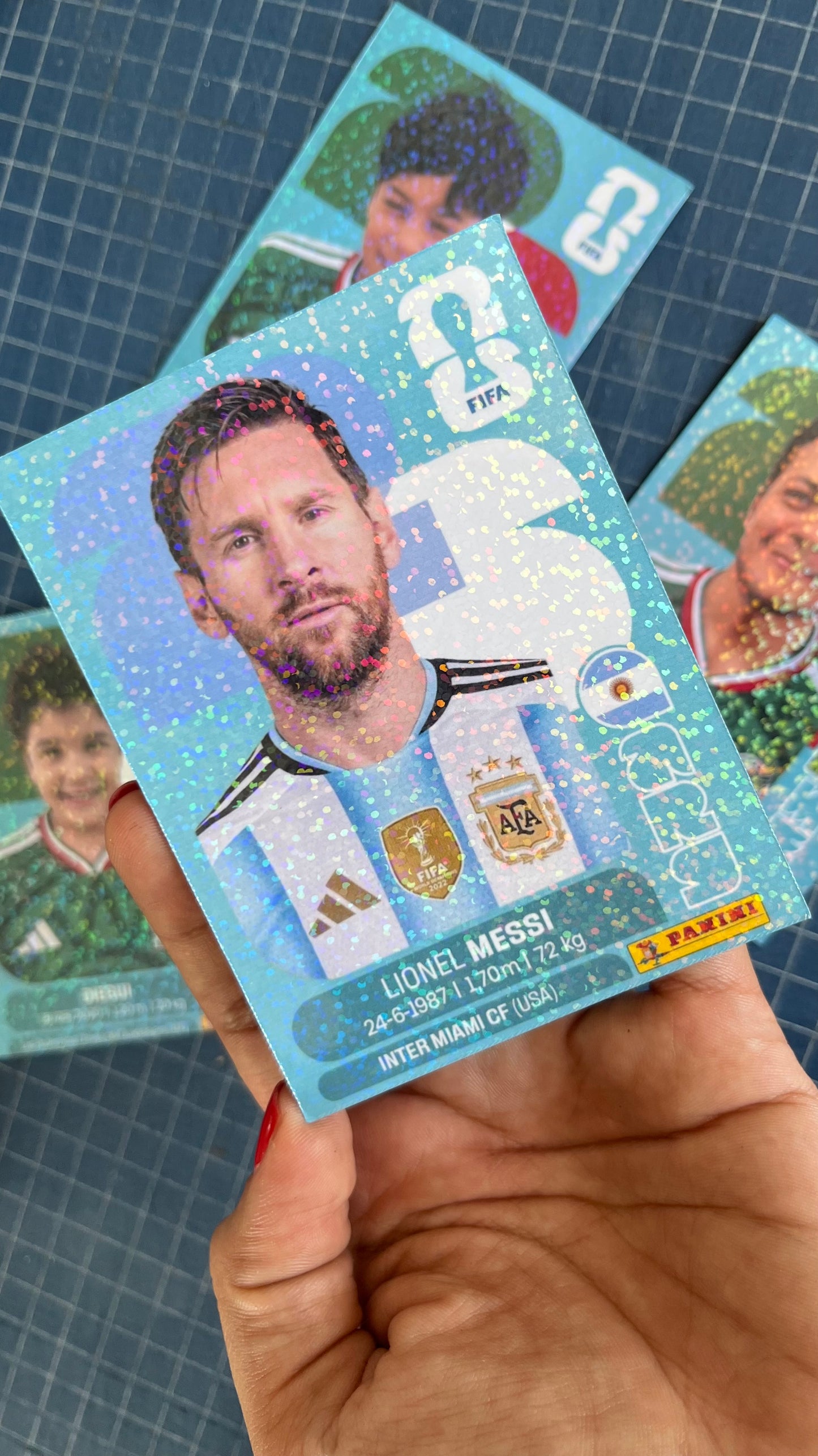 Set 4 imanes de estampa del mundial
