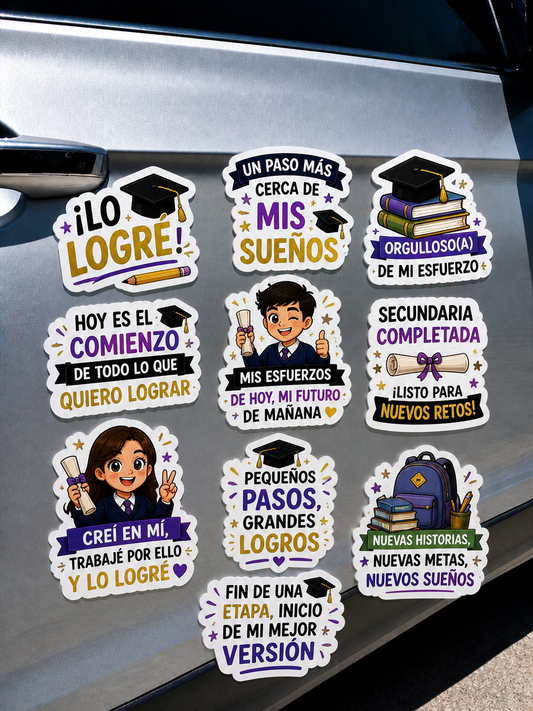 Imanes de graduación Secundaria