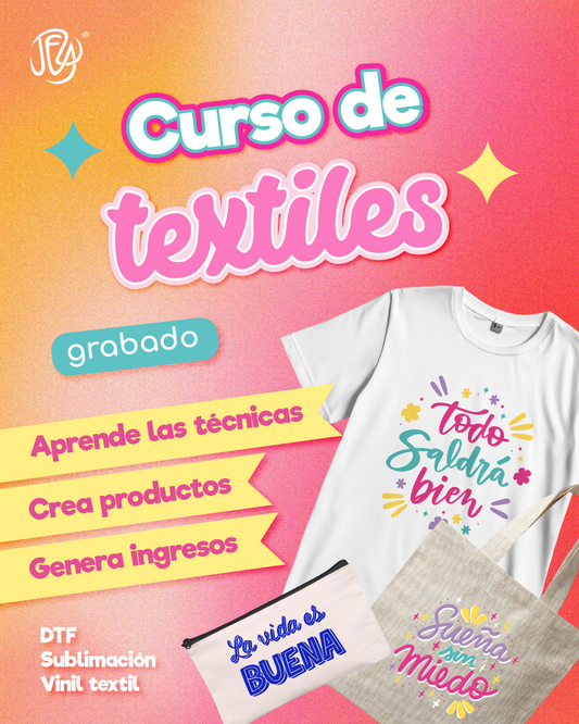 Curso Online de Textiles: DTF, Sublimación y Vinil Textil