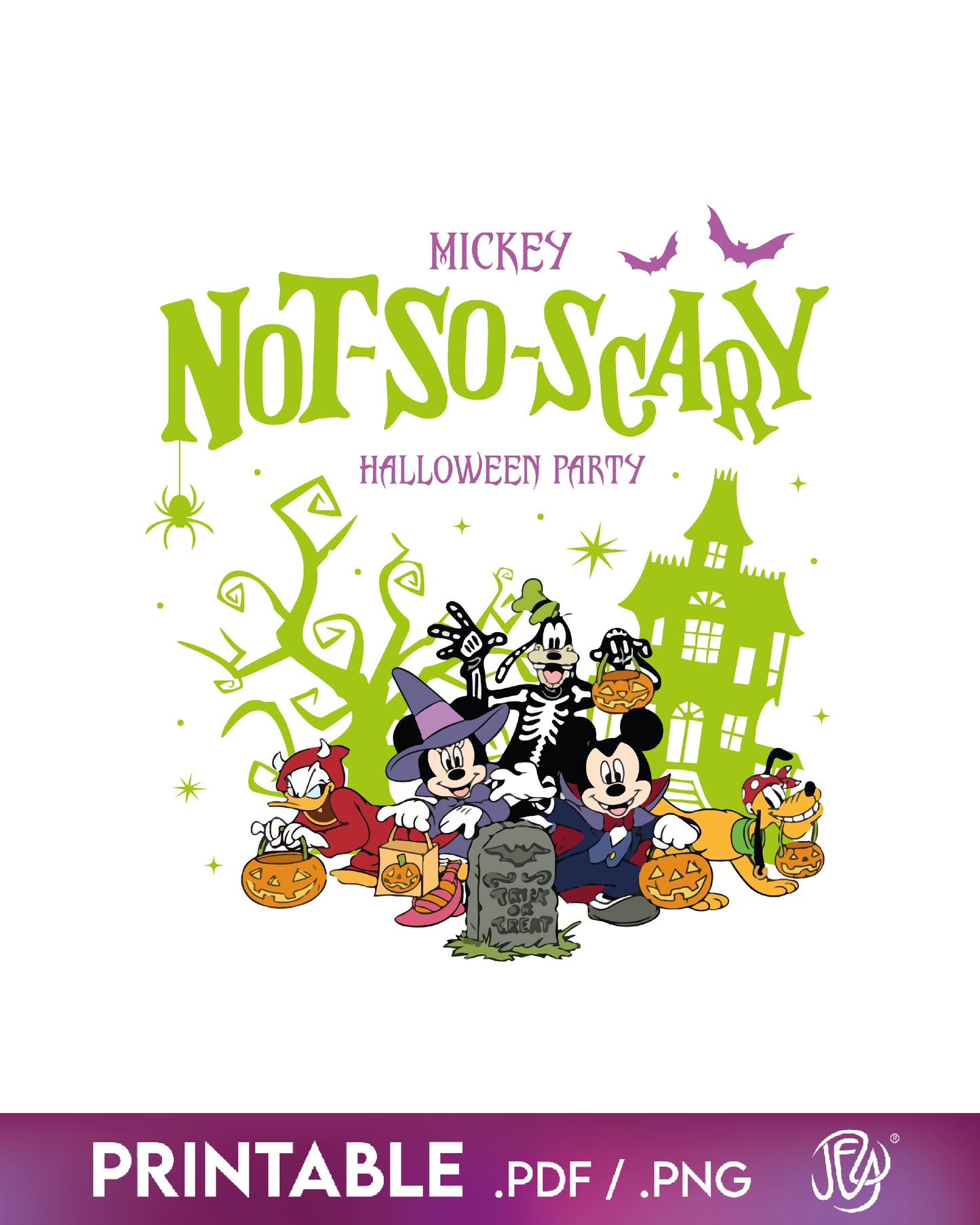 Not So Scary Disney Shirt Design