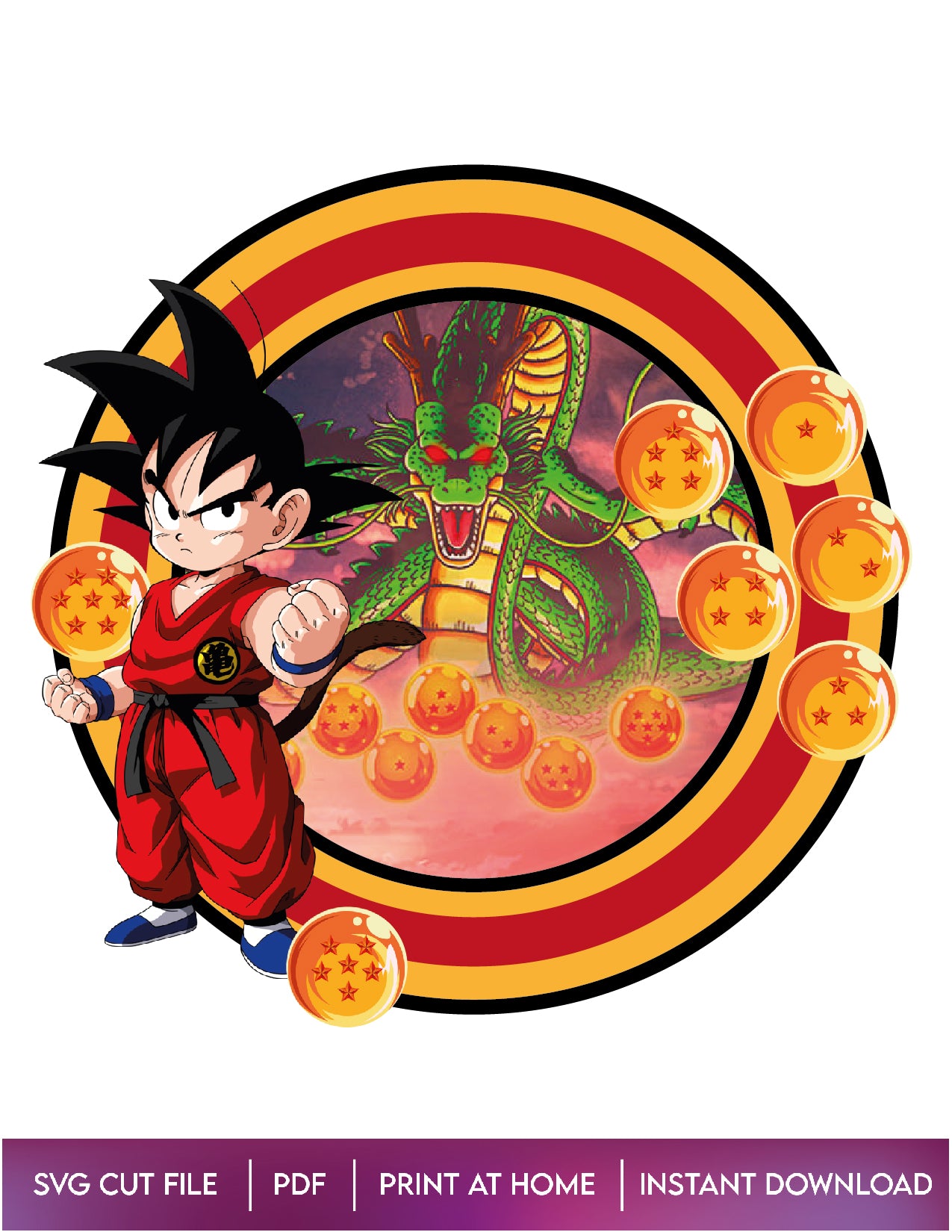 Dragon Ball Cake topper Design