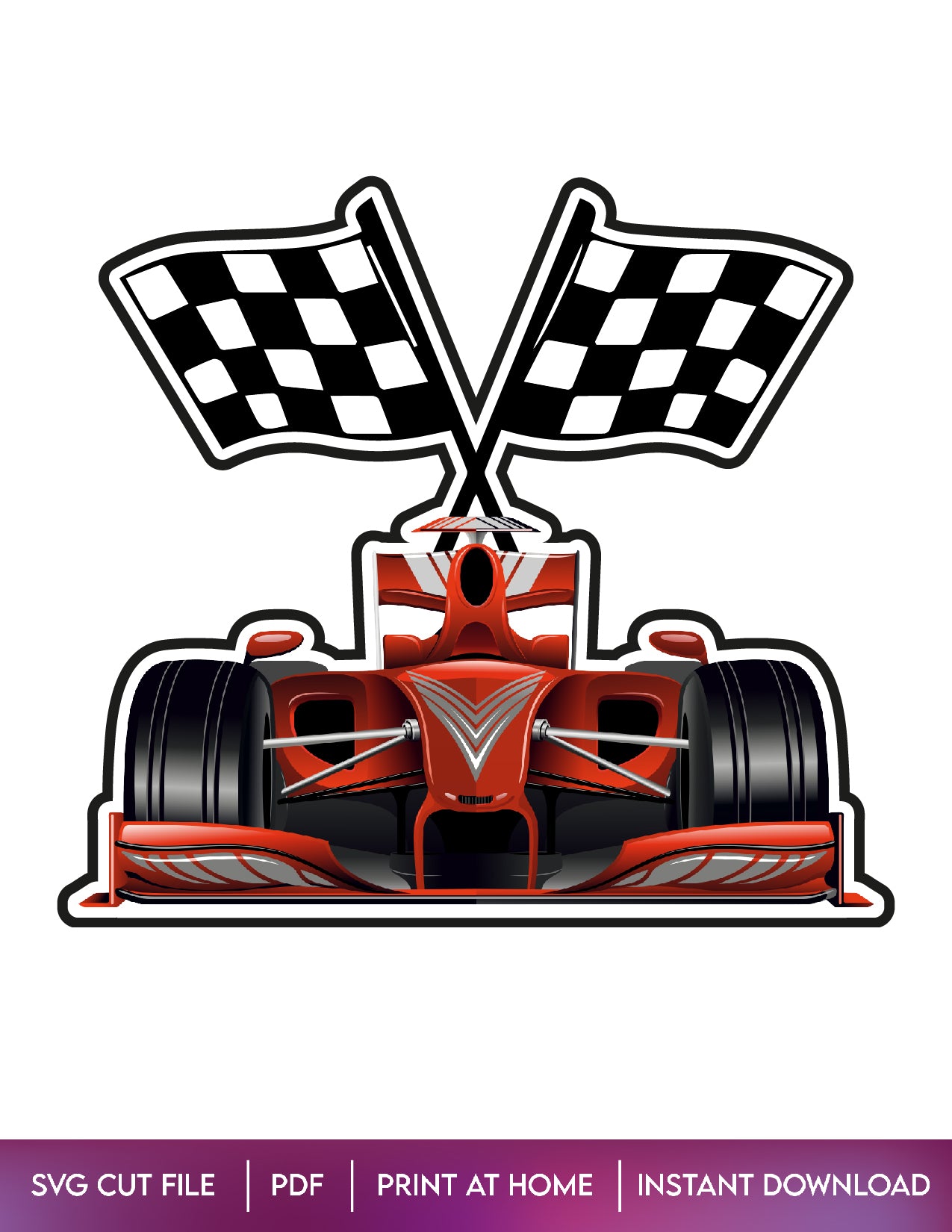 Formula 1 Cake topper Design