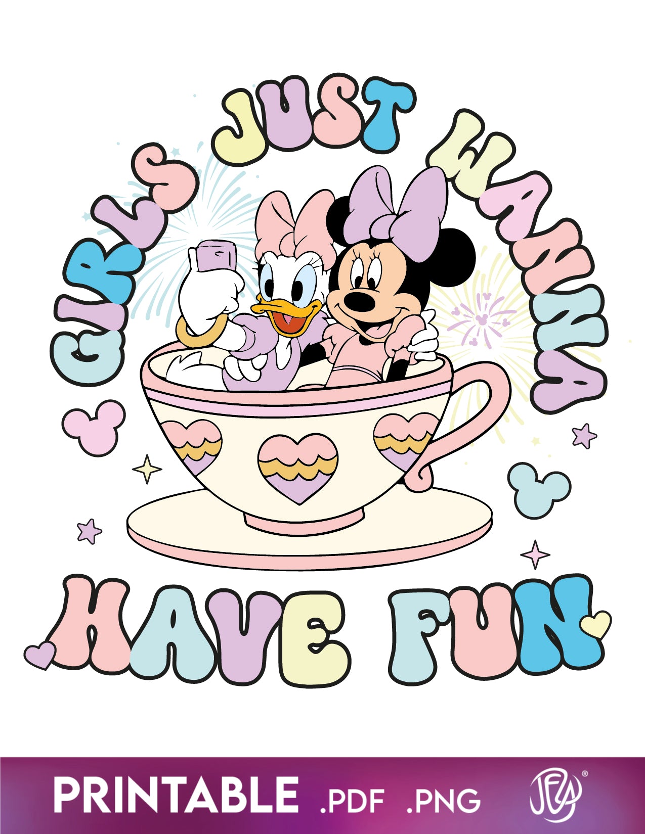 Disney Girls Just Wanna have fun design