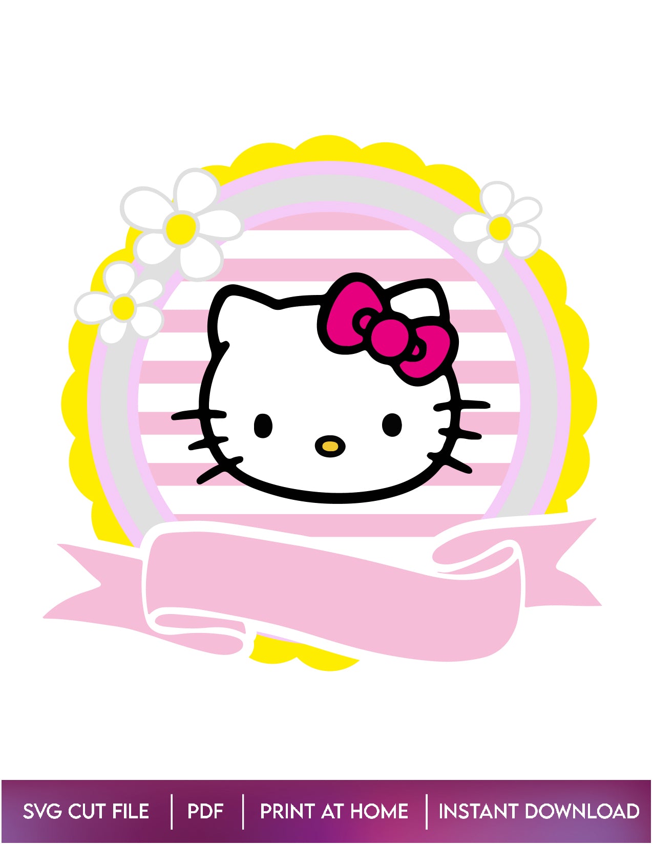 Hello Kitty Cake Topper Design