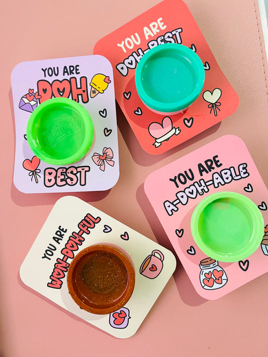 Plantilla imprimible Play-Doh San Valentín