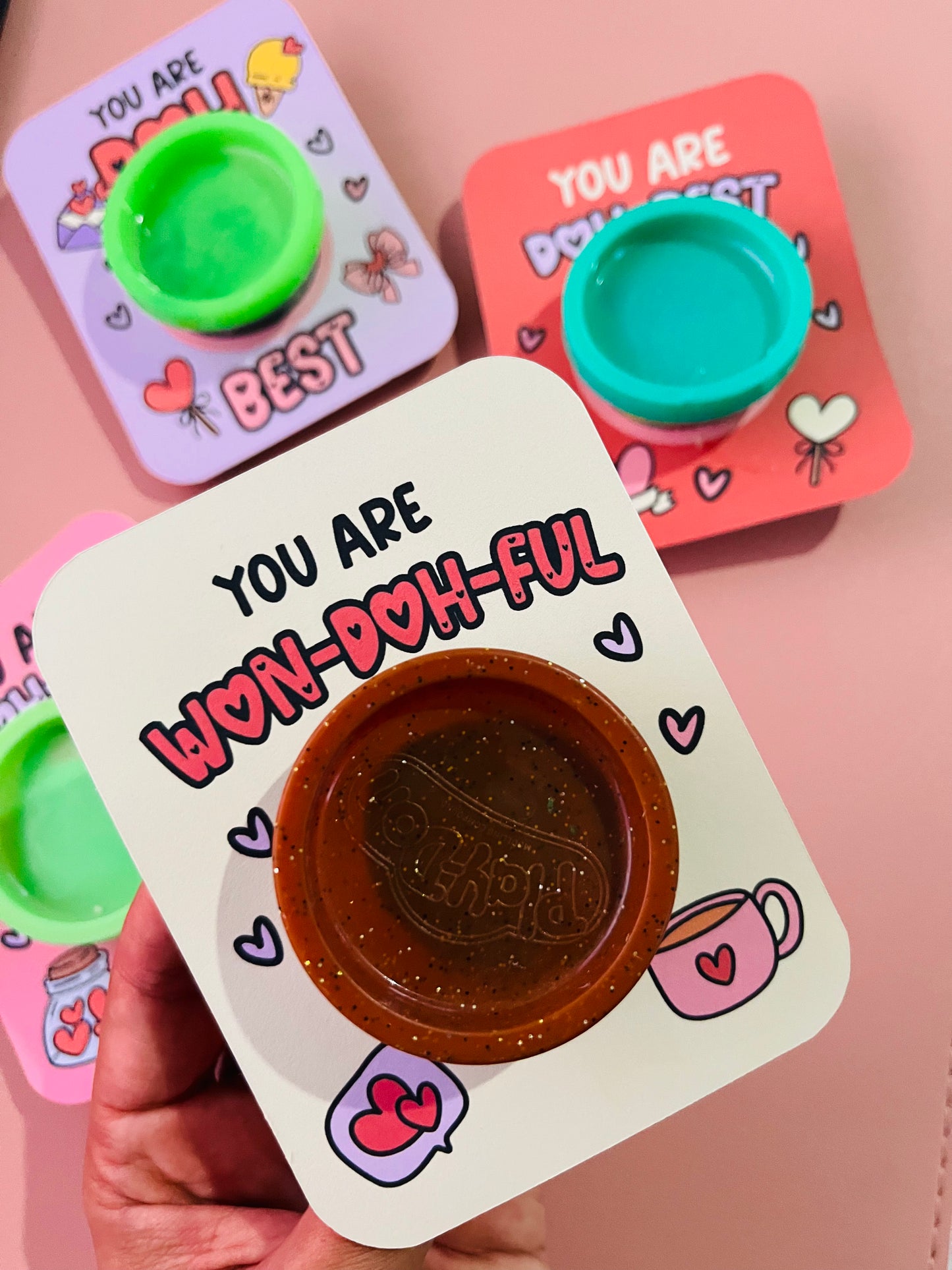 Plantilla imprimible Play-Doh San Valentín