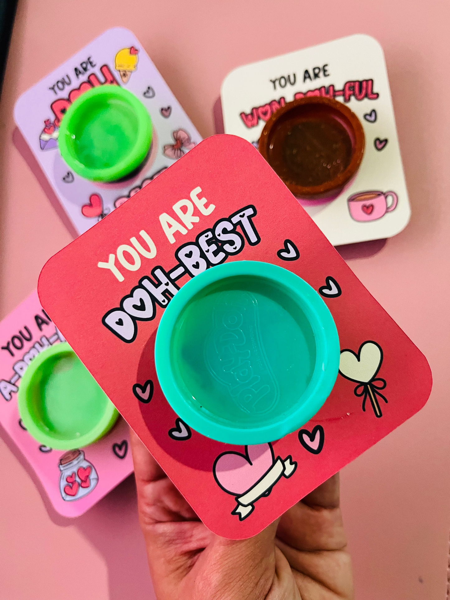 Plantilla imprimible Play-Doh San Valentín