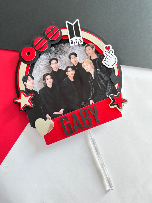 Diseño de Cake Topper BTS ARIRANG
