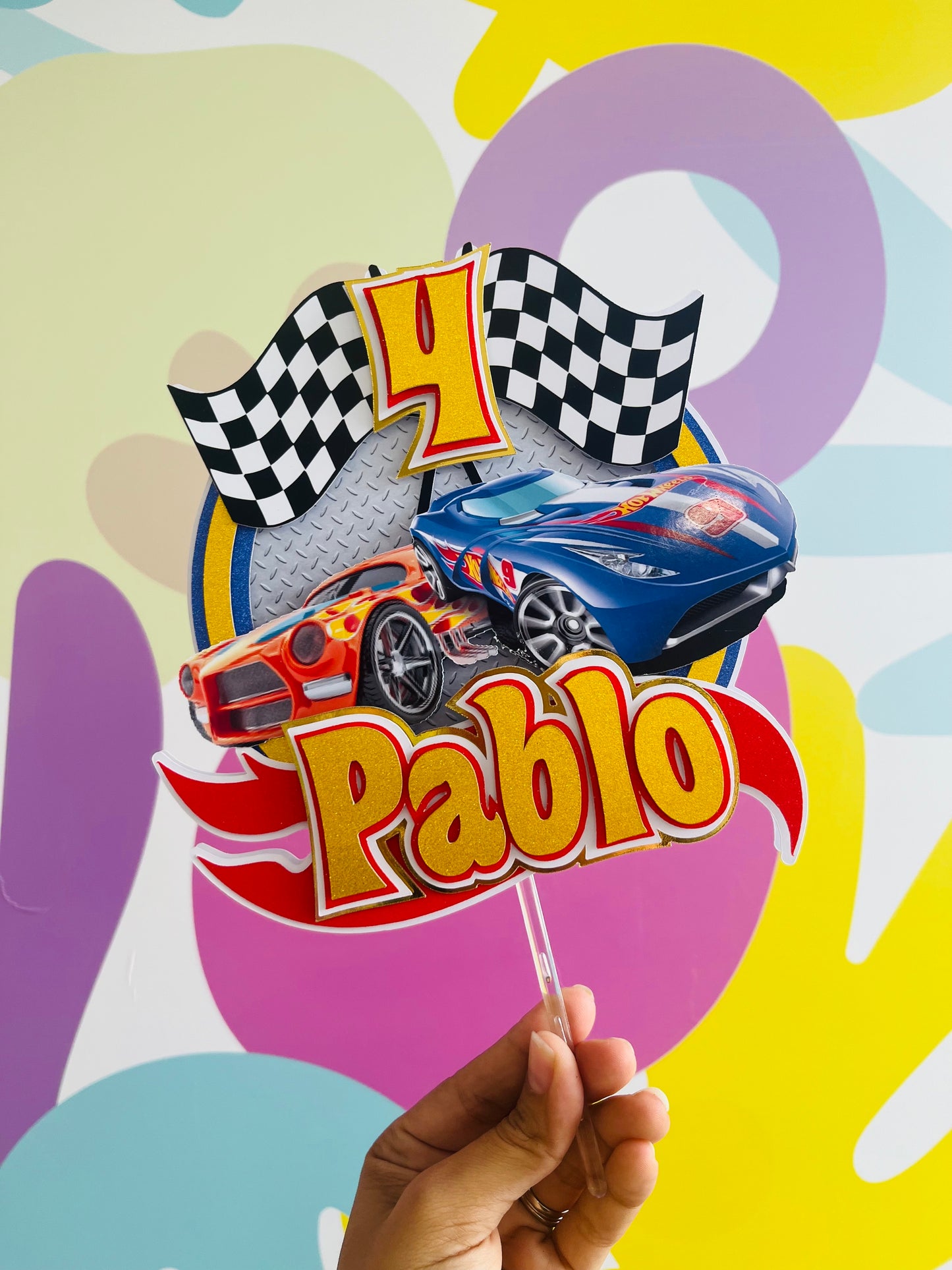 Hot Wheels Cake topper Design