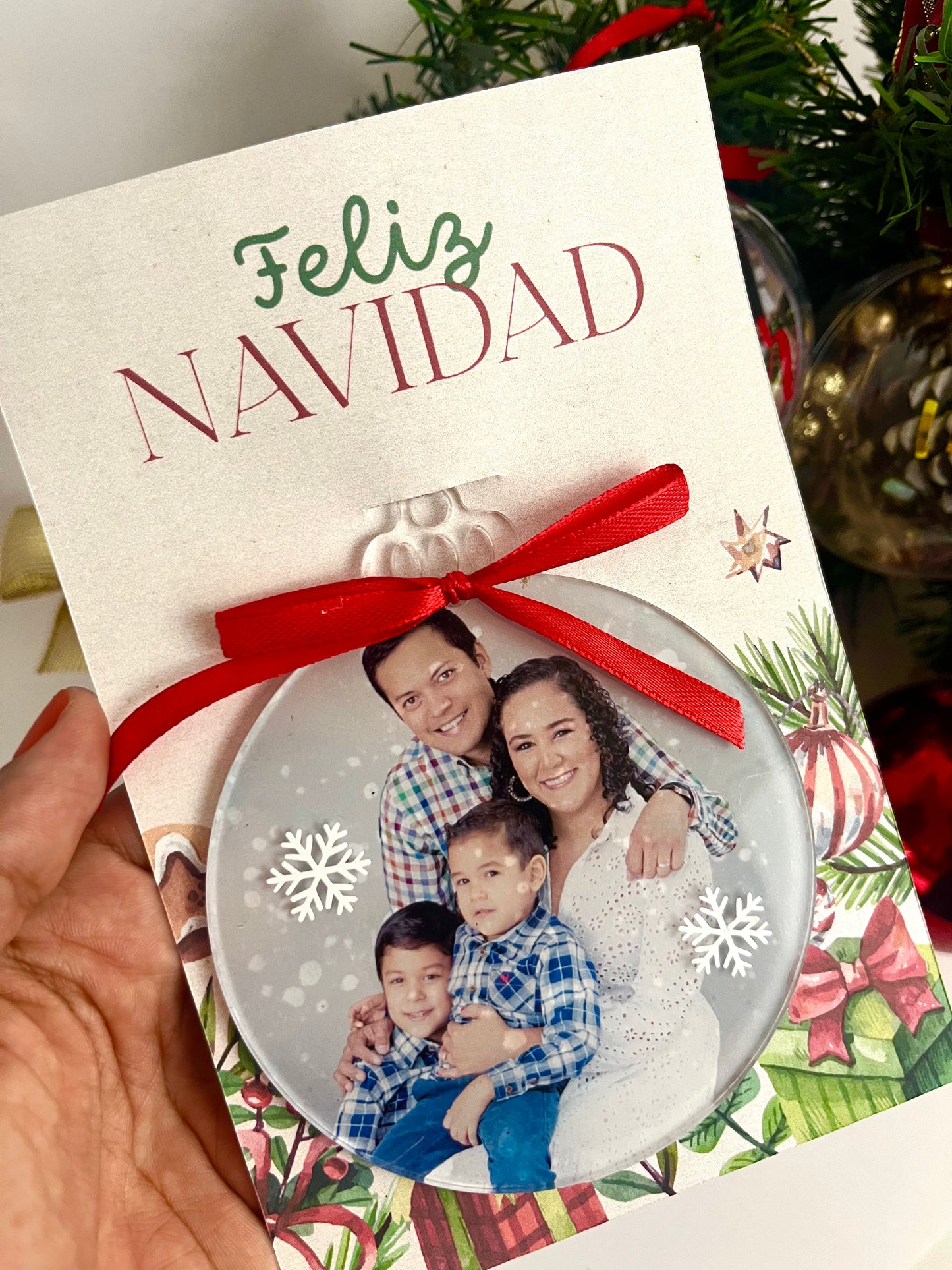 Esfera acrílica con foto