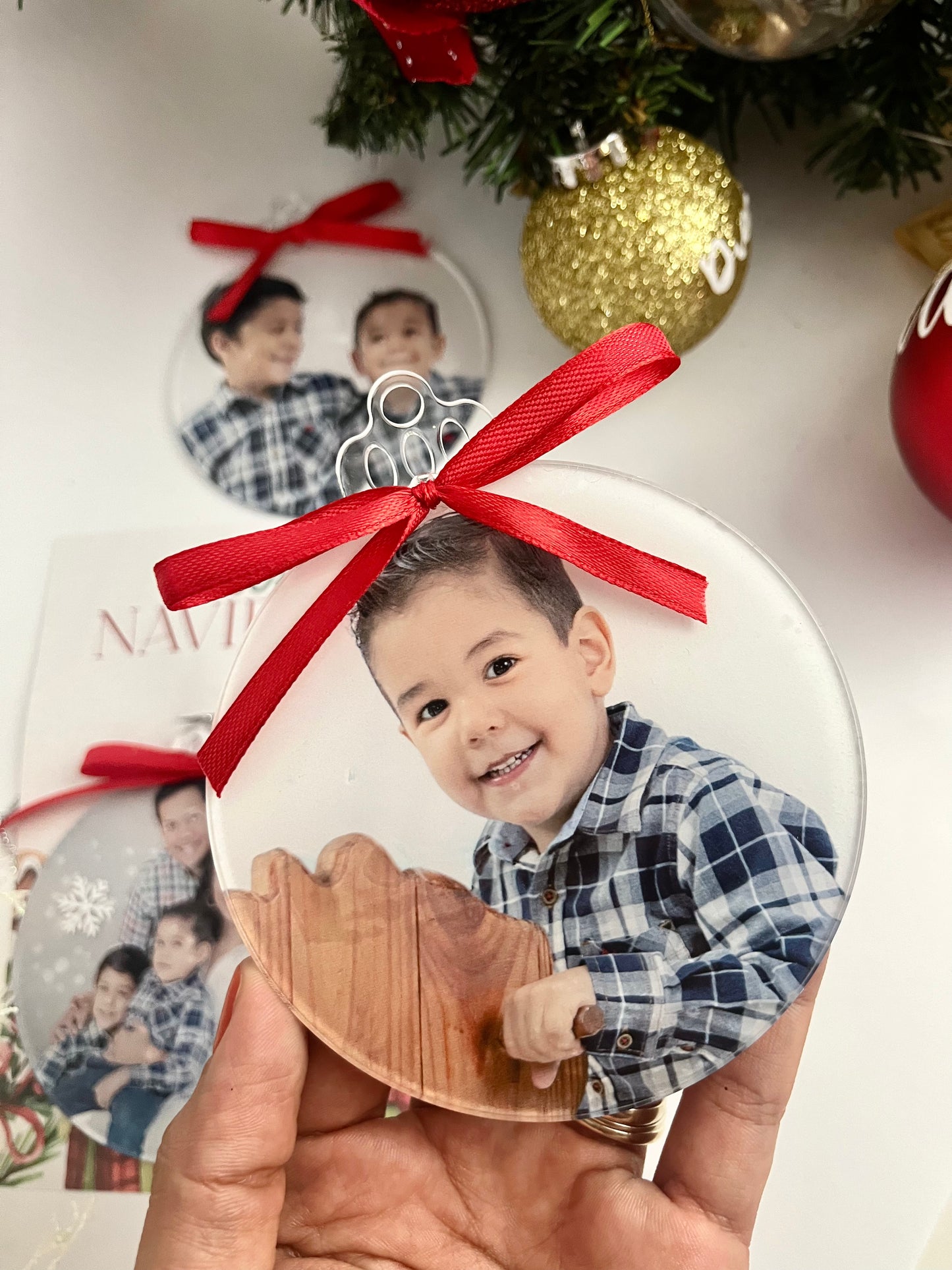 Esfera acrílica con foto