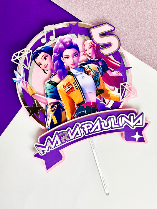 Huntrix Cake Topper Design