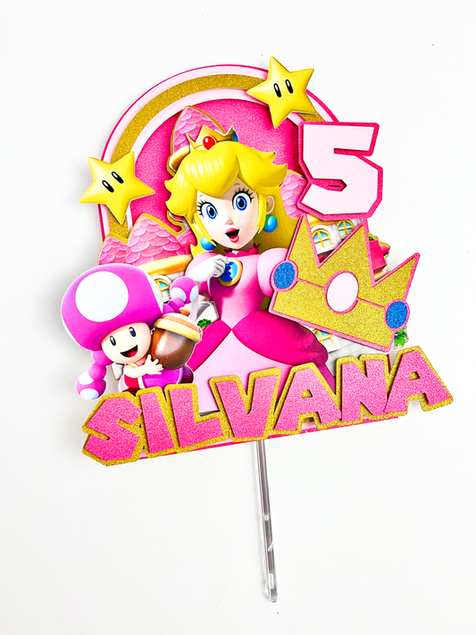 Peach Cake Topper Design