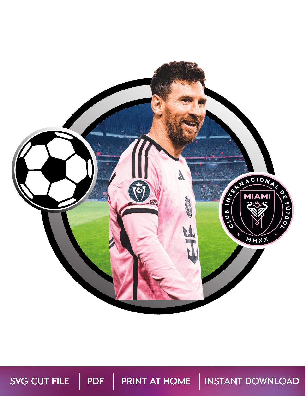 Messi Cake Topper Design