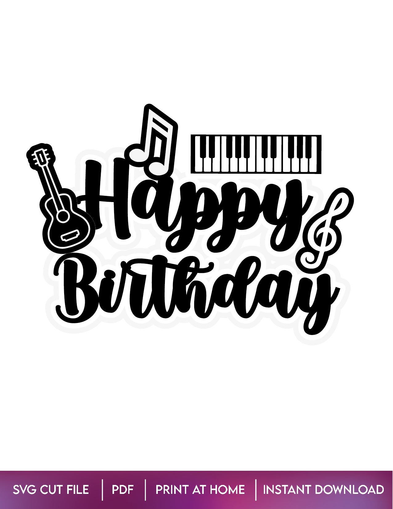 Music Cake topper