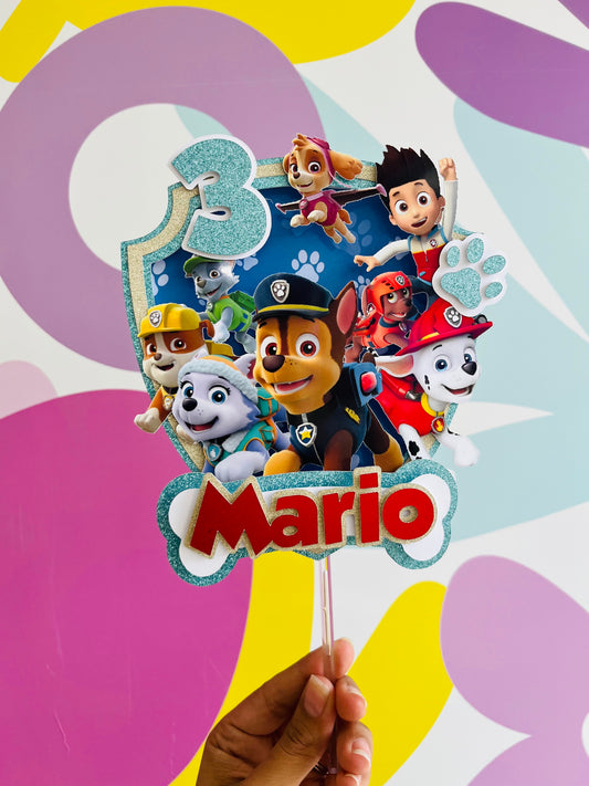 Paw Patrol Cake Topper Design