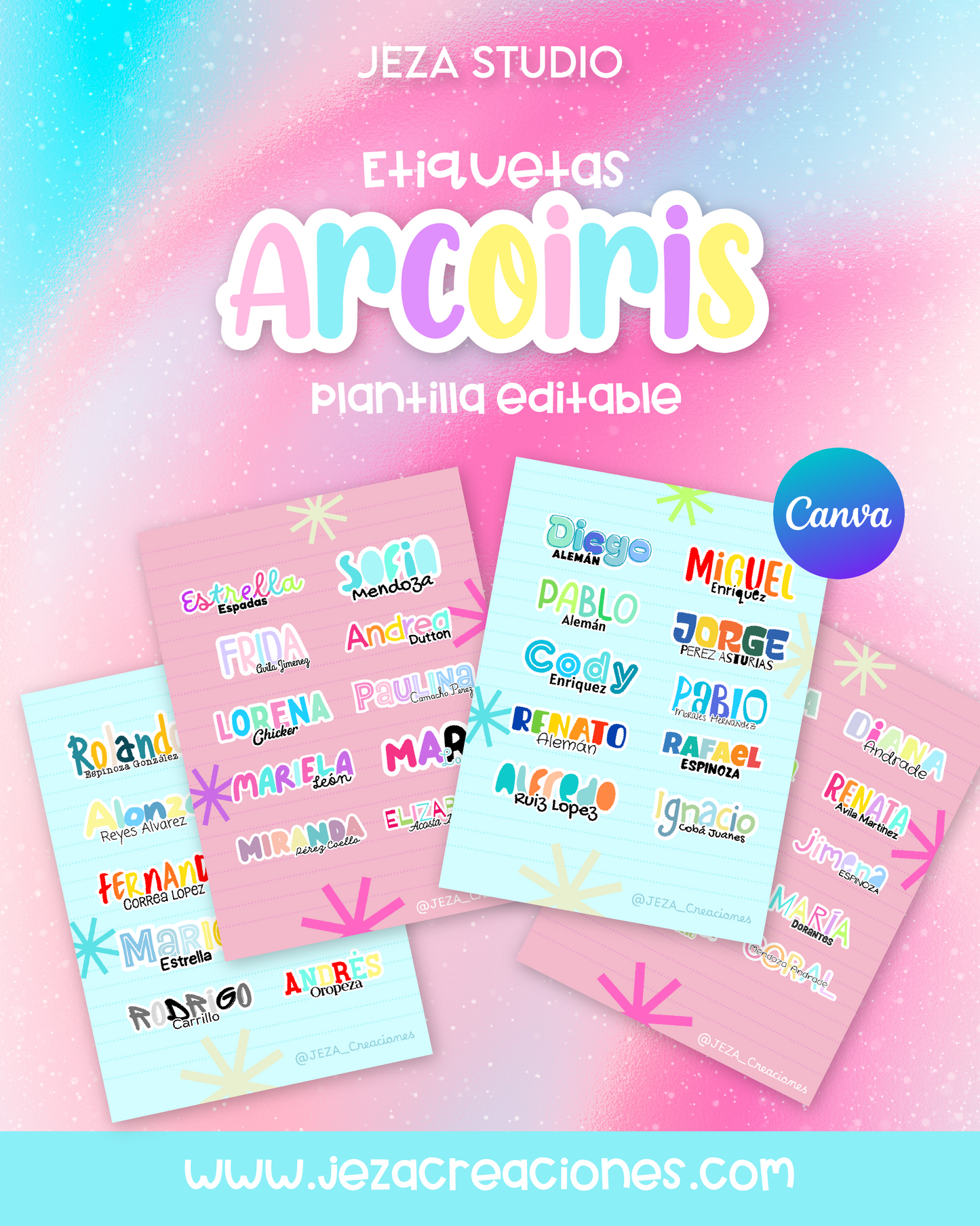 Plantilla editable en Canva