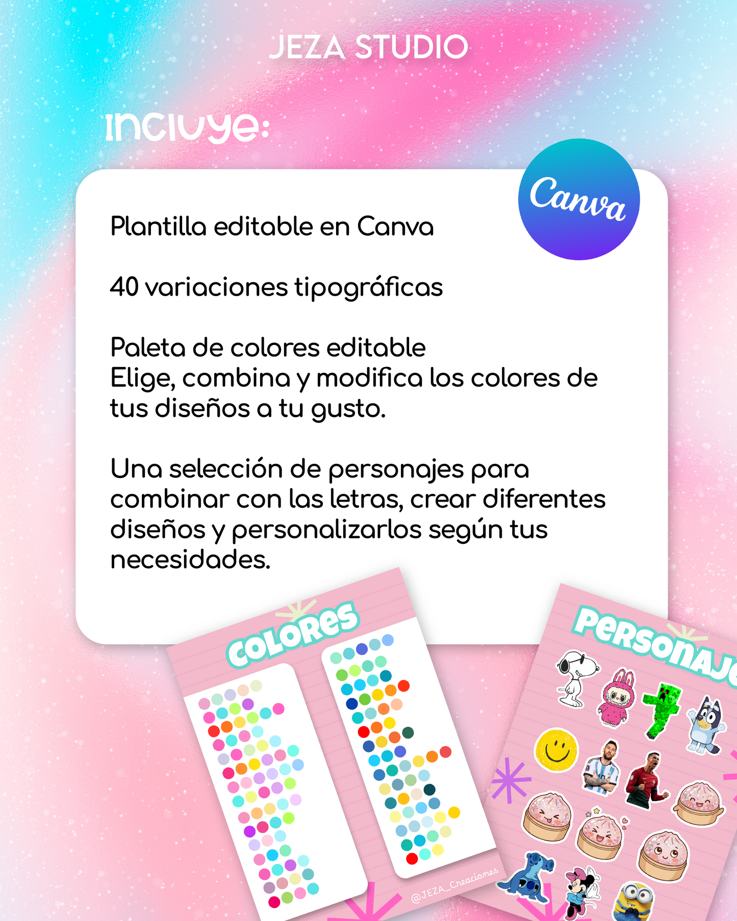 Plantilla editable en Canva