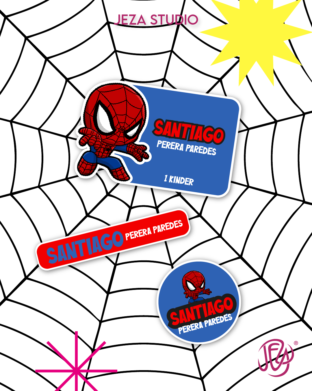 Diseño de etiquetas escolares