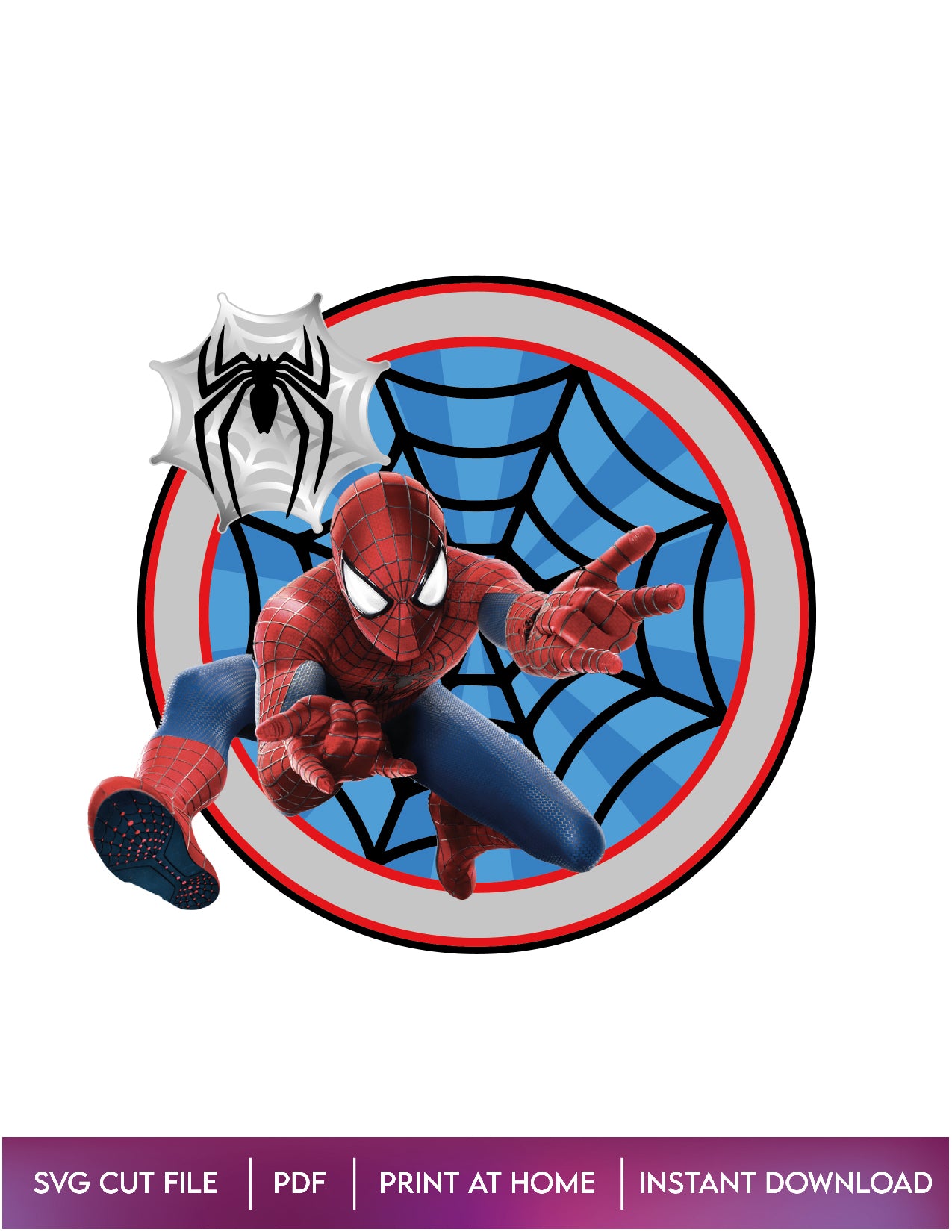 Spiderman Cake Topper Design