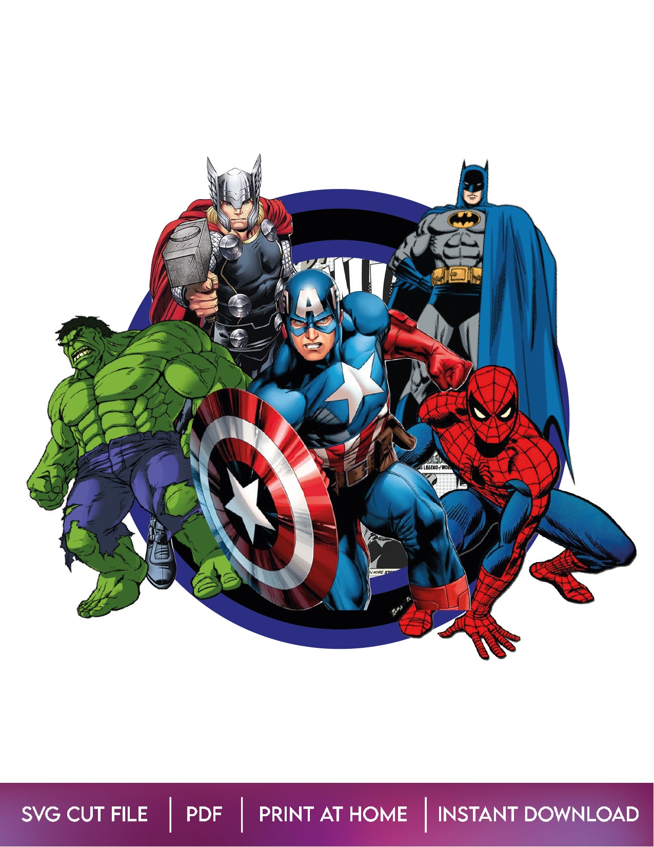 Superheroes Cake Topper