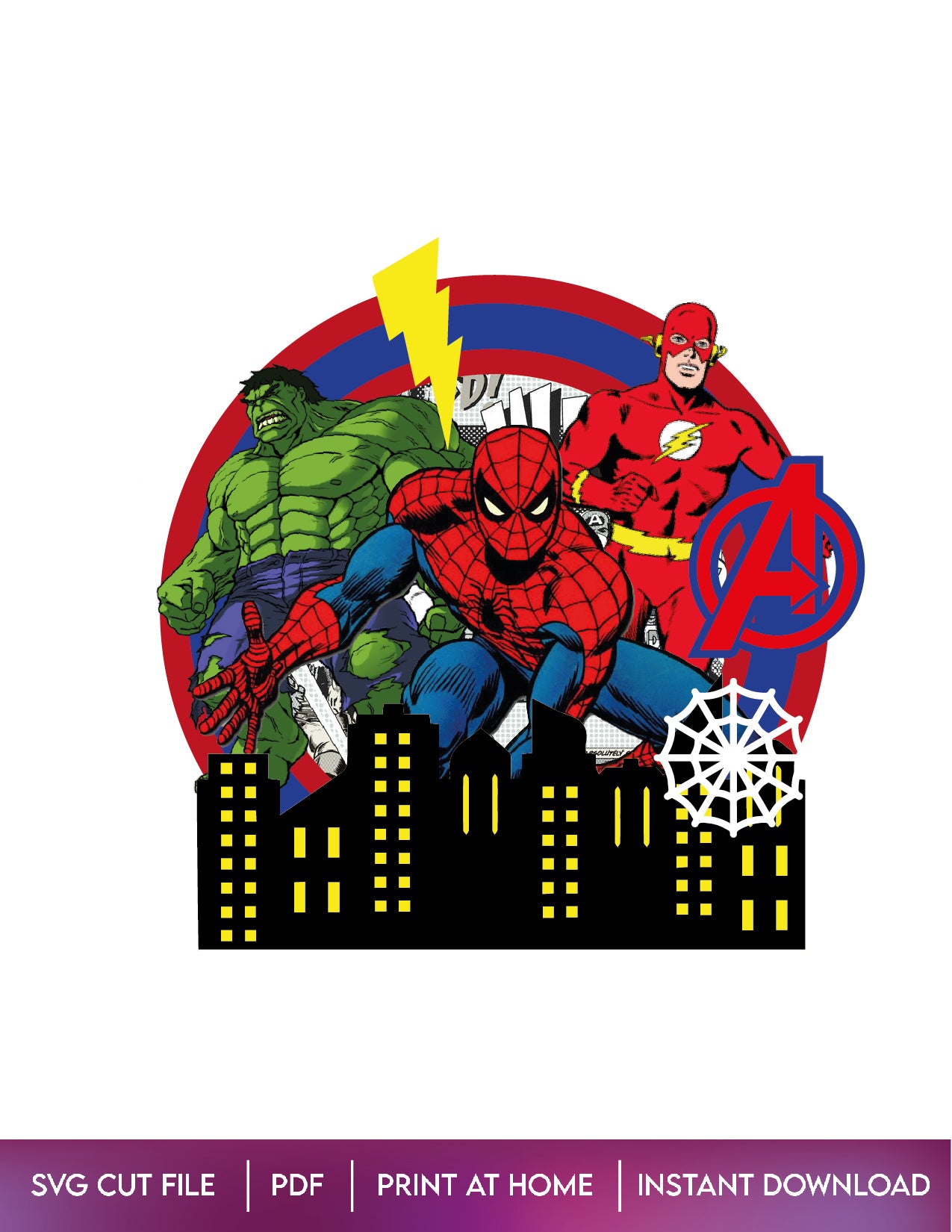 Superheroes Cake topper