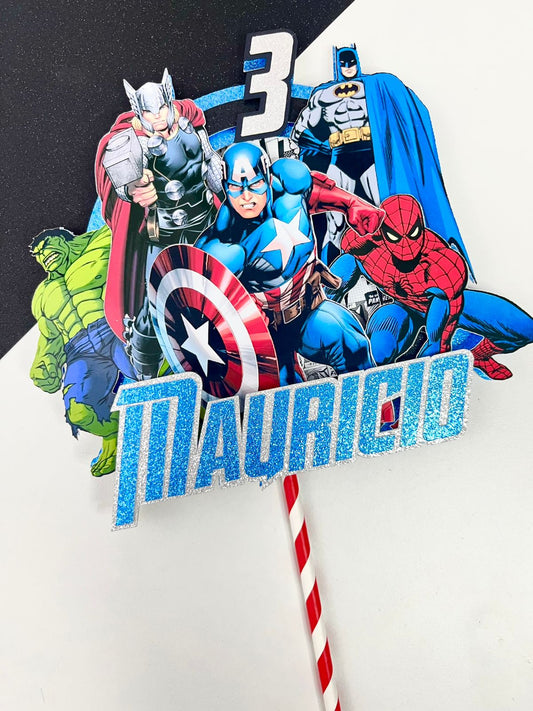 Superheroes Cake Topper