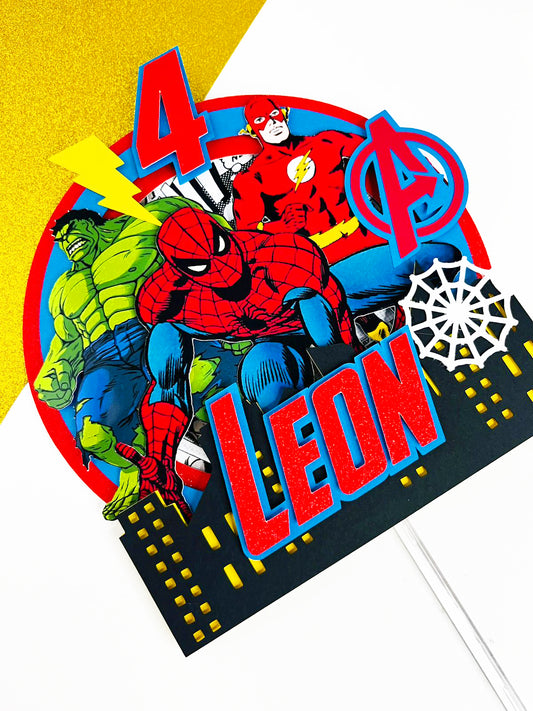 Superheroes Cake topper
