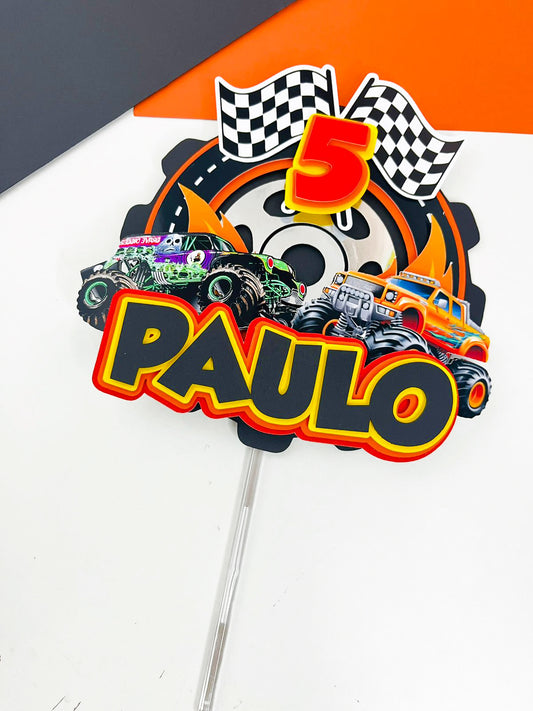 Monster Truck Cake Topper Design