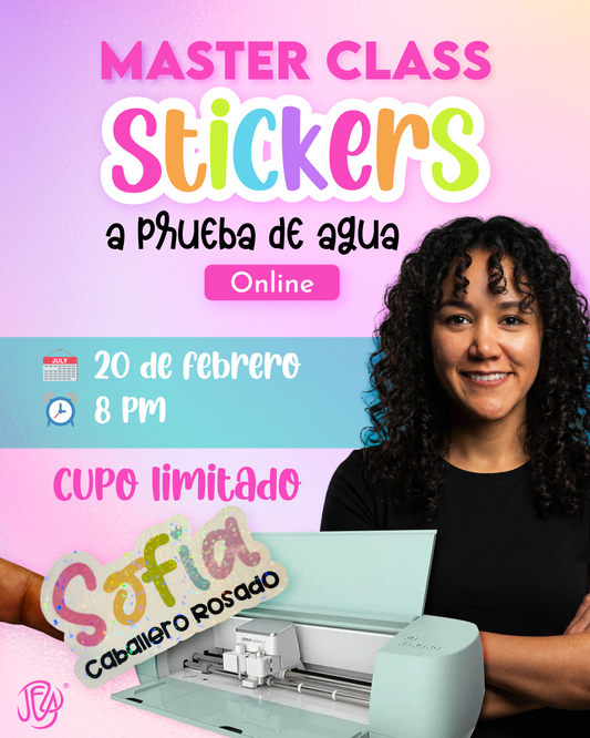 🎨 Master Class Online: Stickers a Prueba de Agua