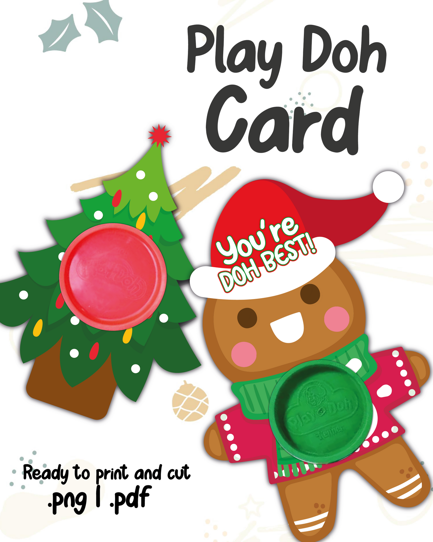 Play Doh Christmas Card Design