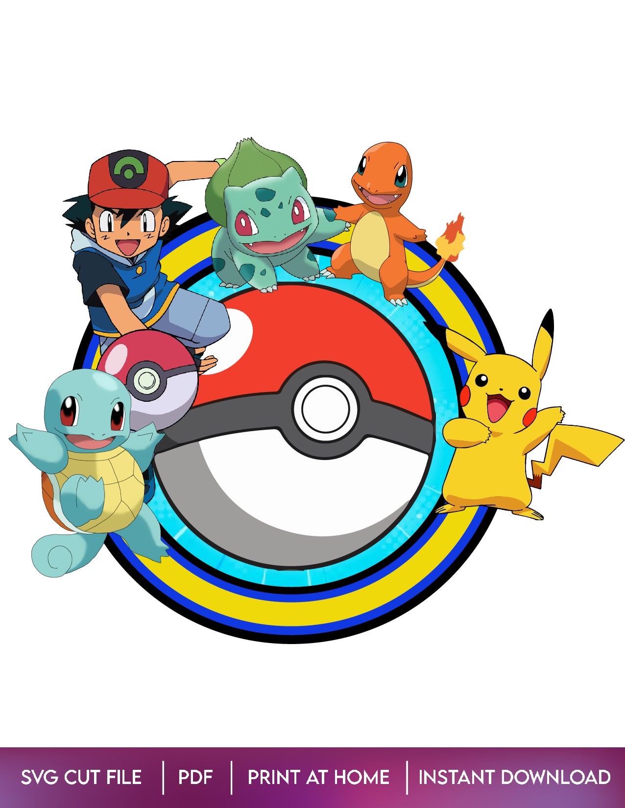 Pokemon Cake Topper Design