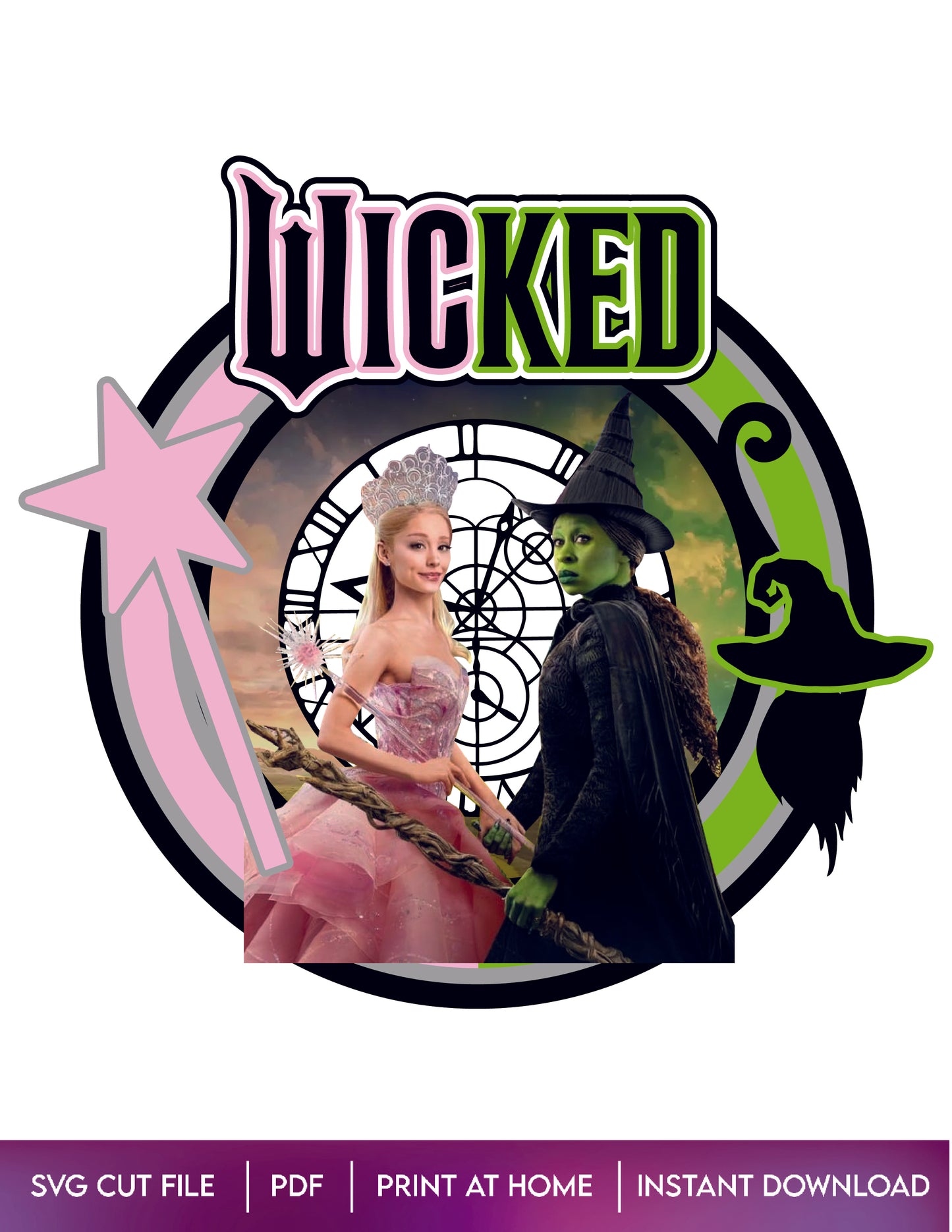 Wicked Cake Topper Design
